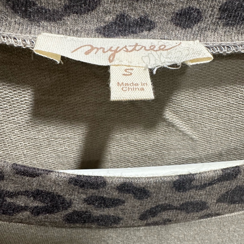 Mystree Animal Print Knit Top NWOT